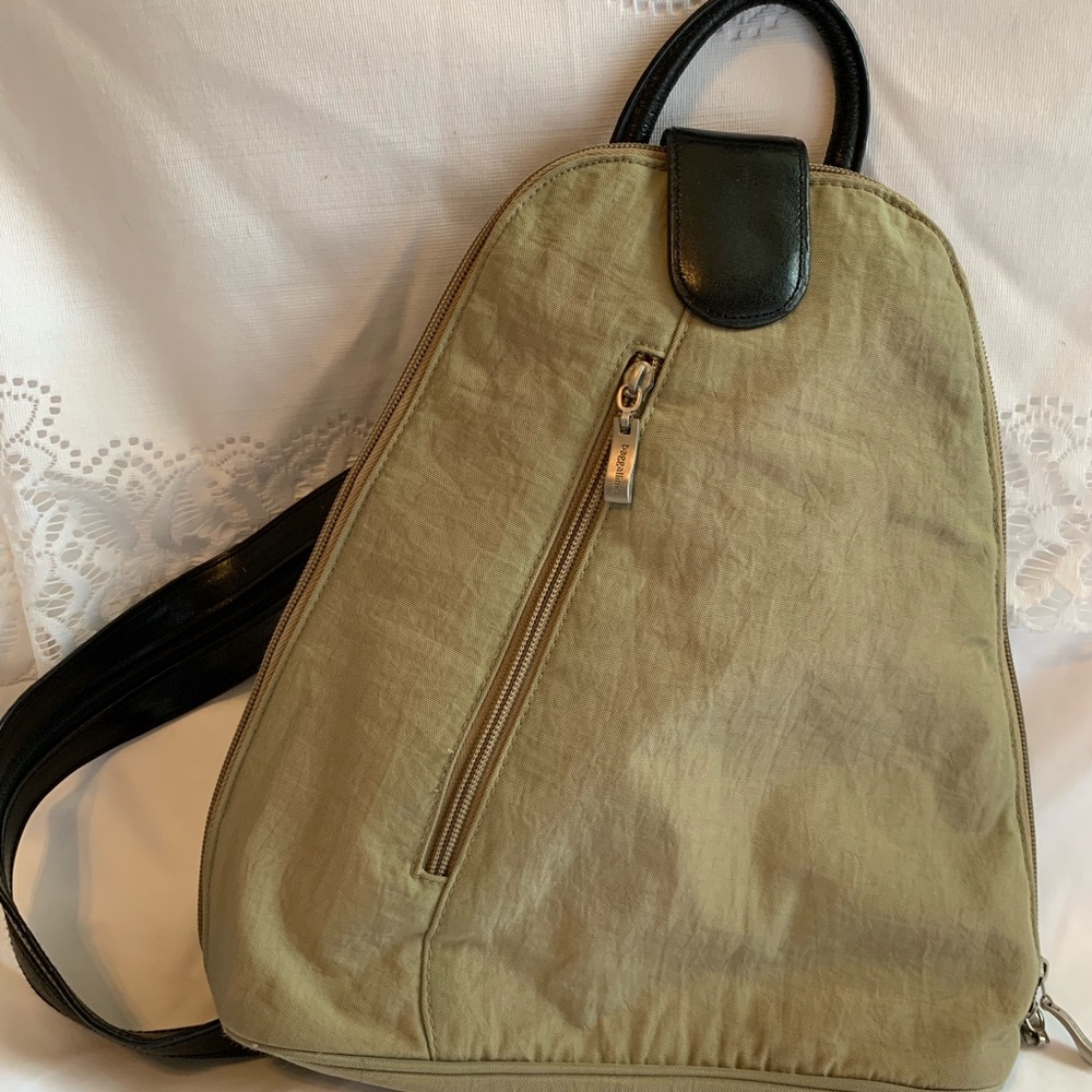 Baggallini Olive Green Backpack with Black Accents